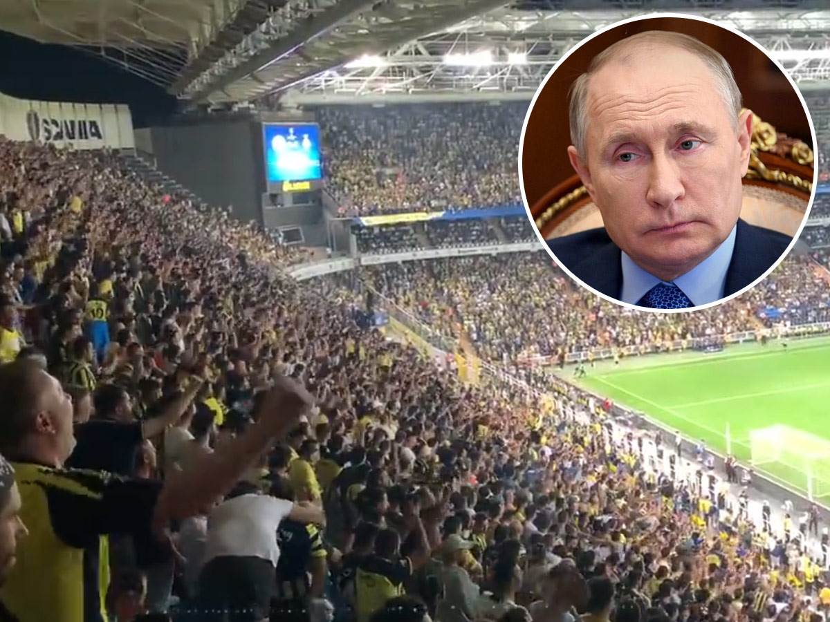  Navijači Fenerbahčea prozivali Ukrajince sa Putinom 