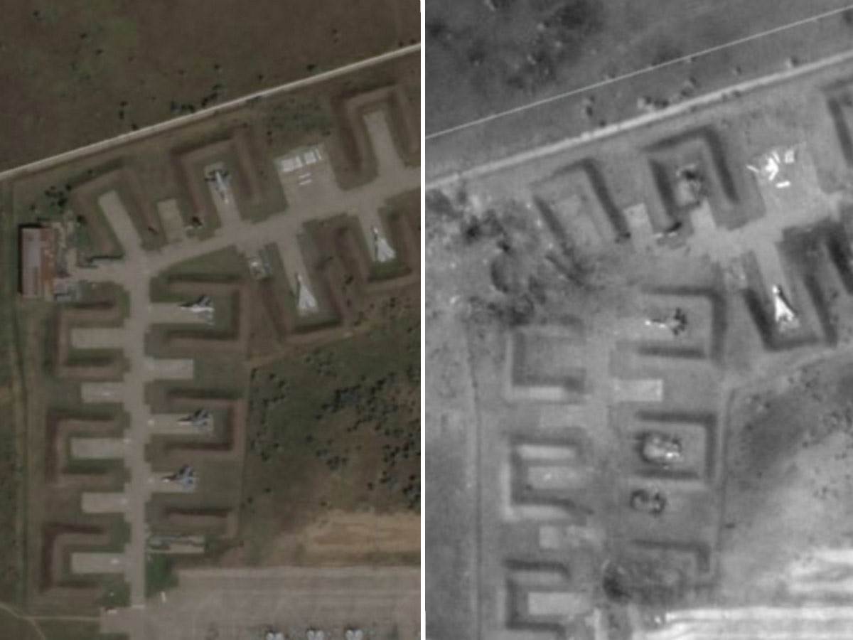  Slike ruske baze pre i posle eksplozije 