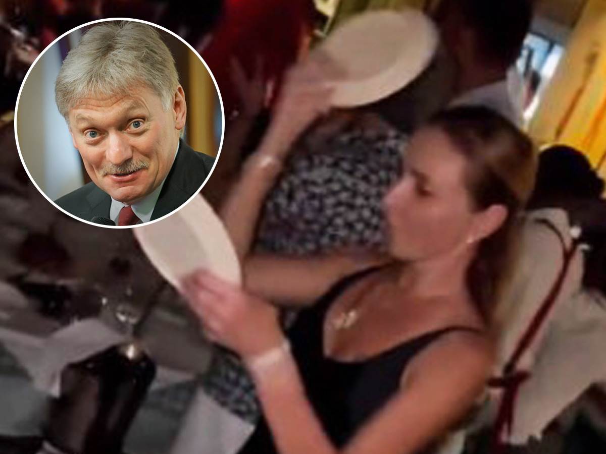  Žena Dmitrija Peskova razbija tanjire na svadbi 