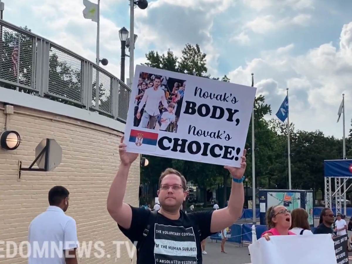  Protest u Njujorku zbog Novaka Đokovića 