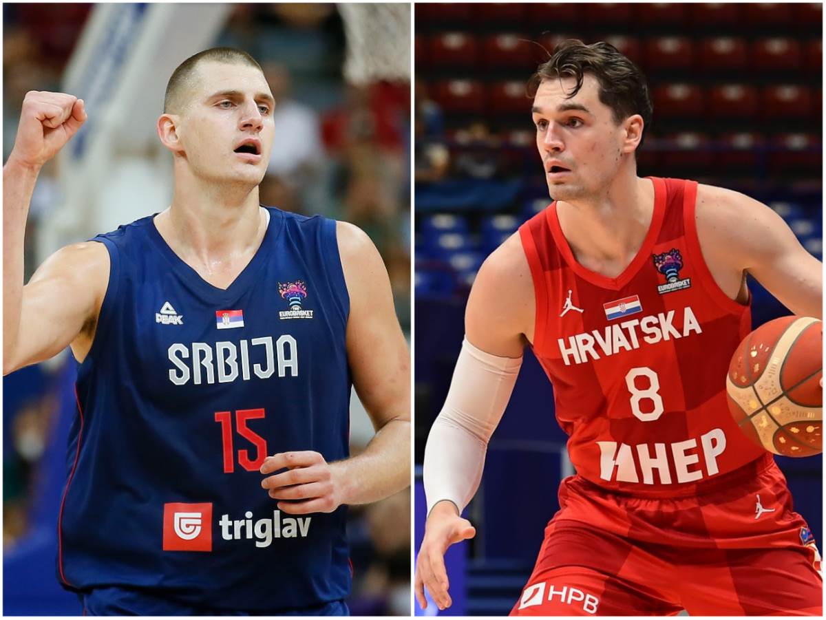  Nikola Jokić Mario Hezonja Srbija Hrvatska Eurobasket 