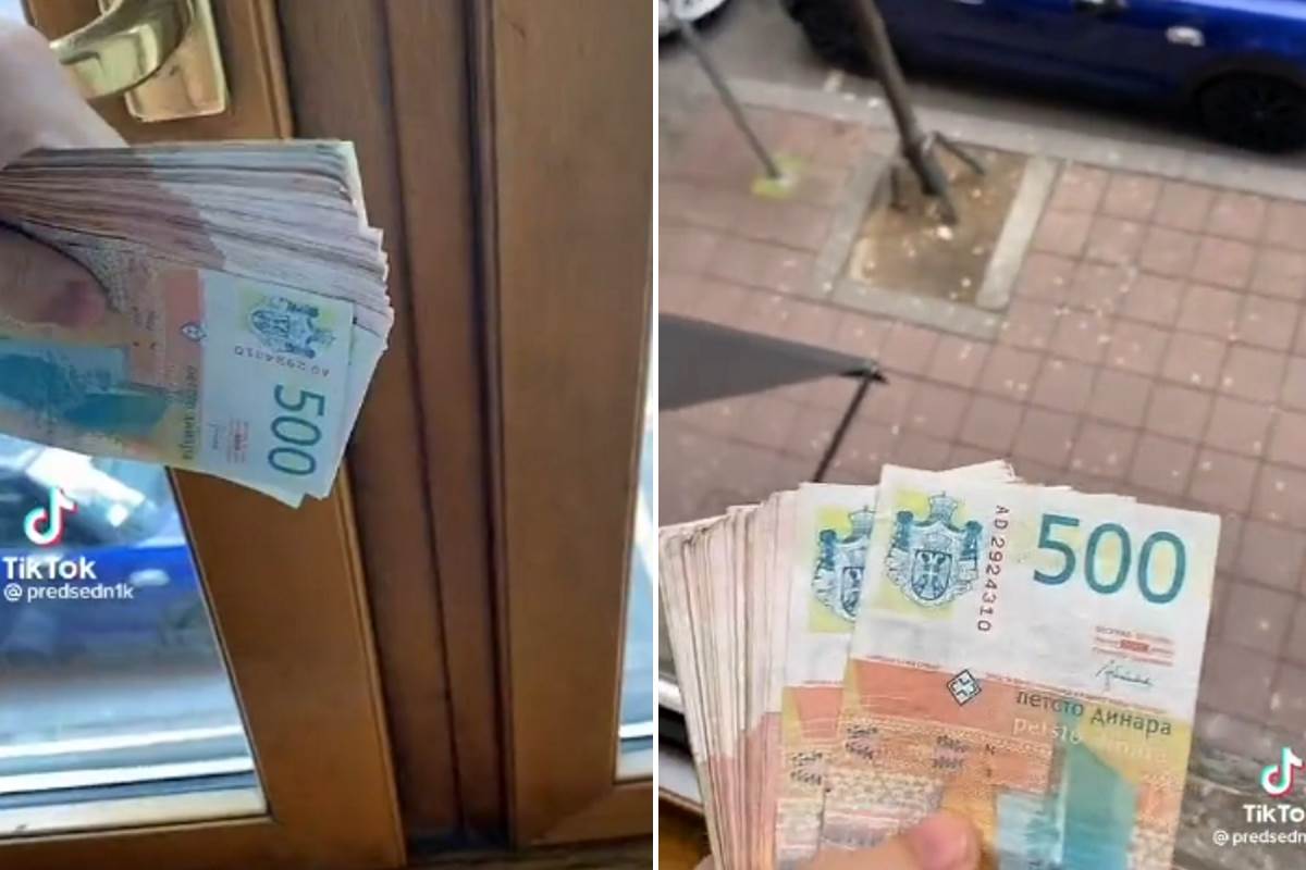  Tiktoker bacao novac na ulicu 