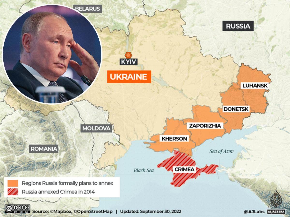  Rusija izgubila sve 4 oblasti u Ukrajini 