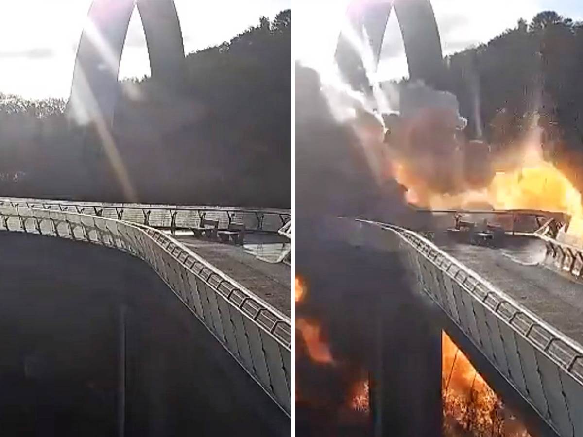  Bombardovan Kličkov most u Kijevu 