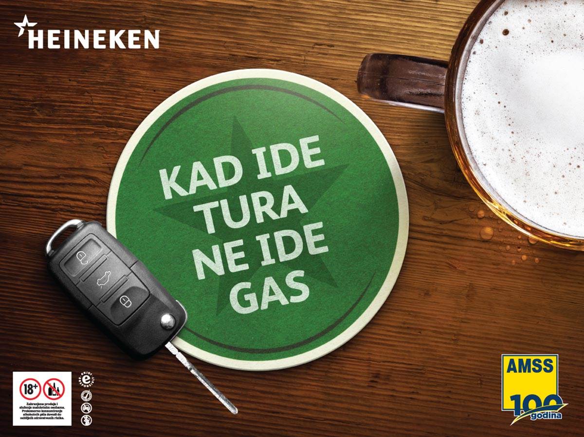  Kompanija HEINEKEN Srbija i Auto-moto savez Srbije sprovode kampanju „Kad ide tura, ne ide gas” 