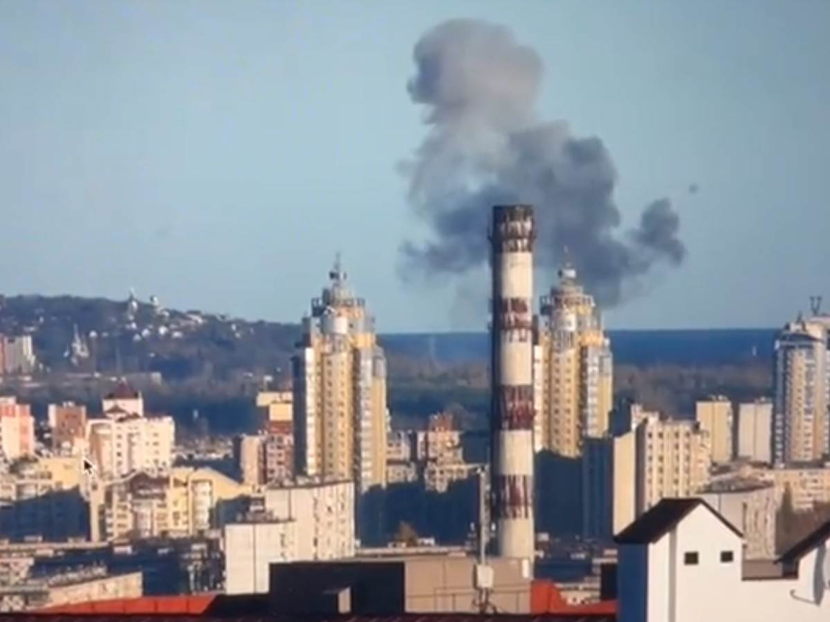  Snimak iz granatiranog Kijeva 
