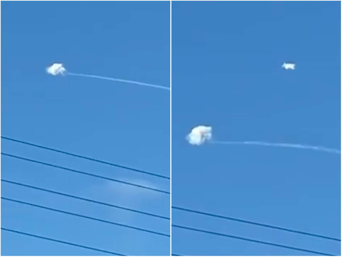  Snimak obaranja ruske rakete u Kijevu 
