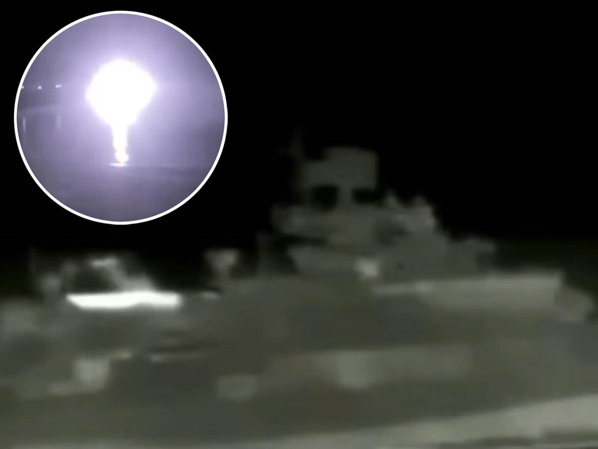  Snimak napada drona na Putinov brod 