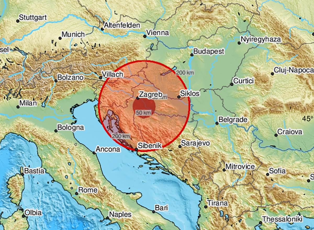  Zemljotres na području Zagreba 