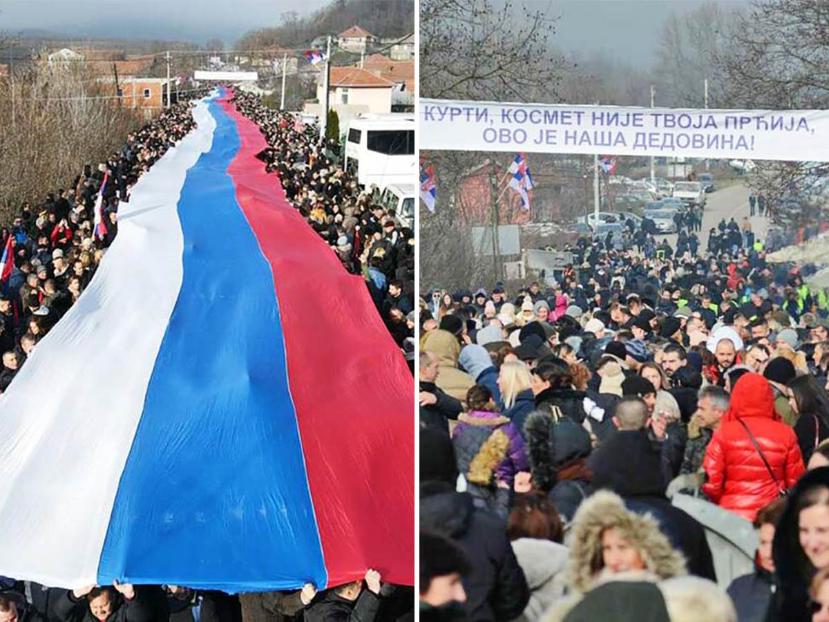  Protest Srba na severu Kosova 