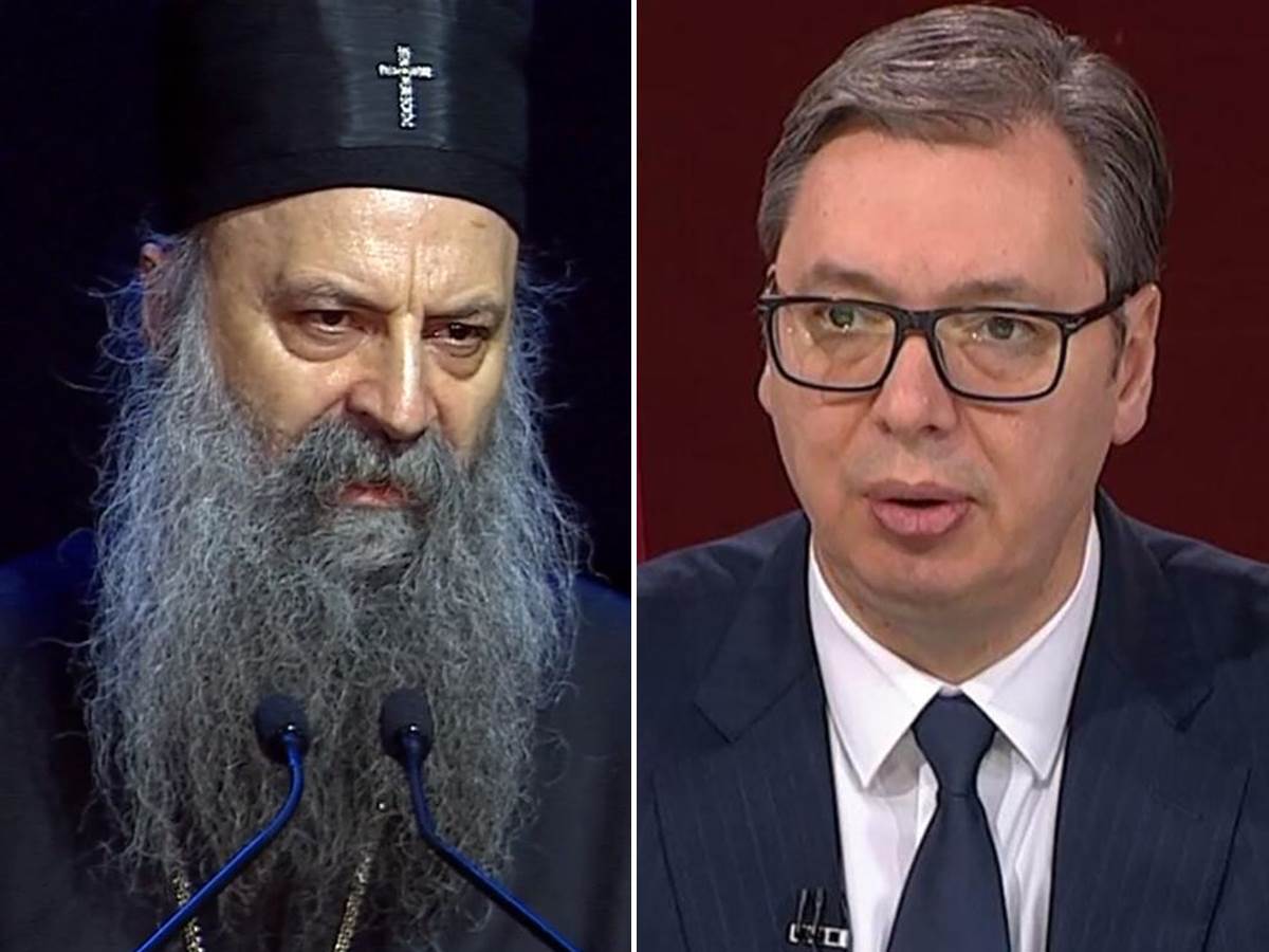  Sastanak patrijarha Porfirija i Aleksandra Vučića 