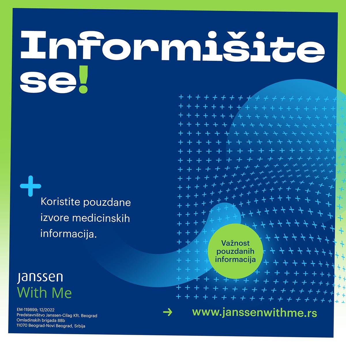  Nova online platforma JanssenWithMe: Pouzdan izvor informacija za pacijente i njihove porodice 