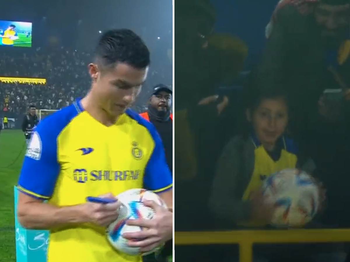  Kristijano Ronaldo poklonio loptu devojčici 