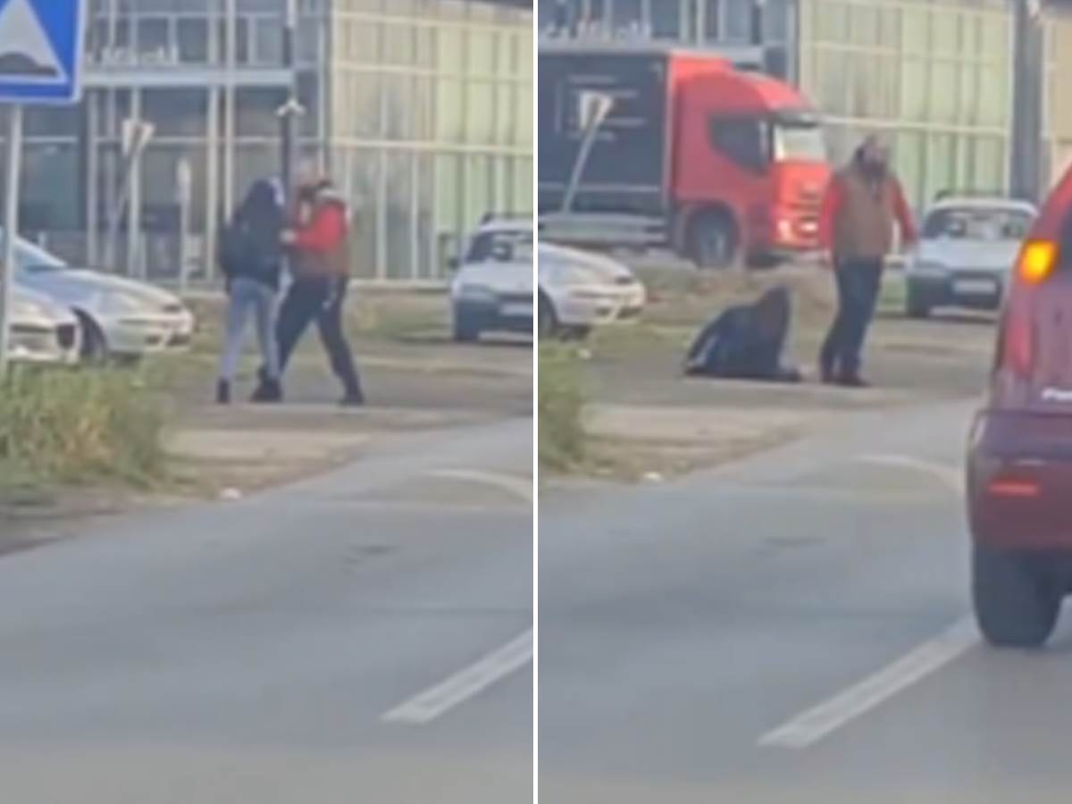  Muškarac udara ženu na ulici u Novom Sadu 
