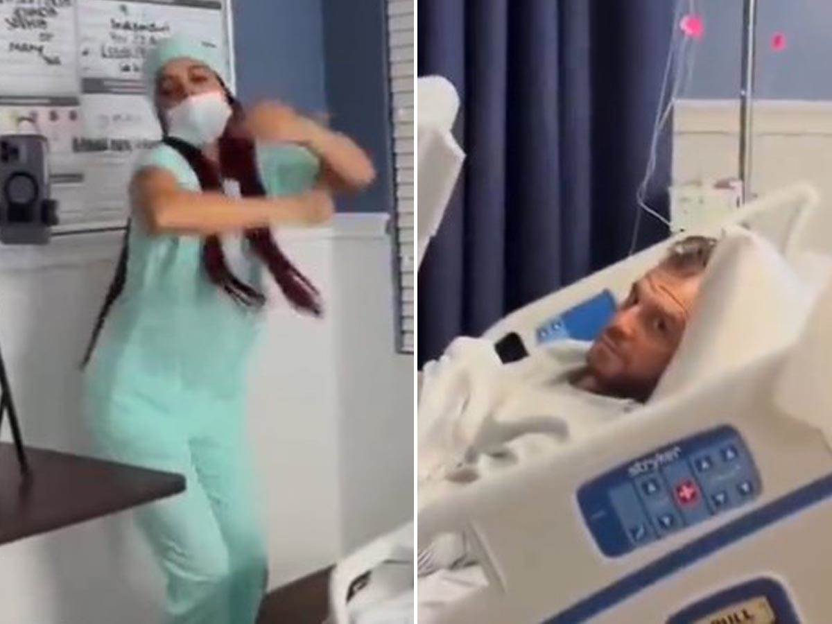  Medicinska sestra snima TikTok izazov u bolnici 