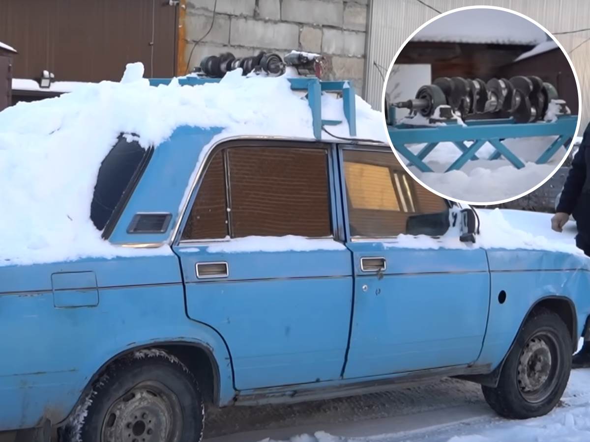  Rusi napravili čistač snega 