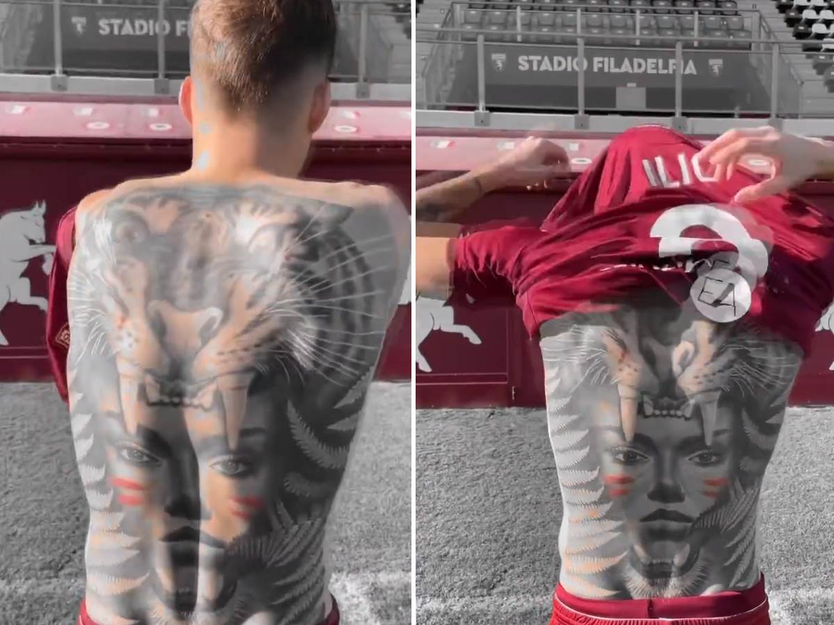  Srpski fudbaler Ivan Ilić tetovirao cela leđa 