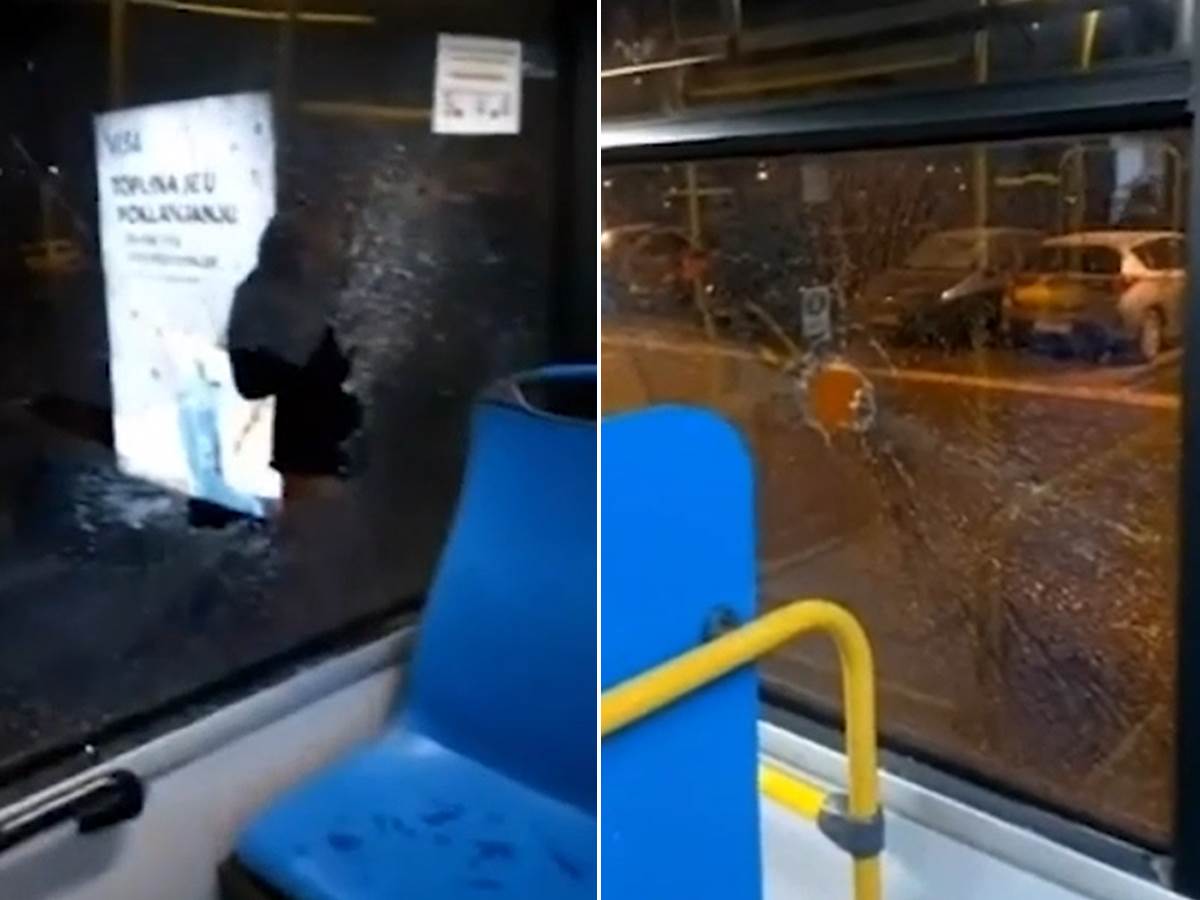  Pucano na gradski autobus u Beogradu 