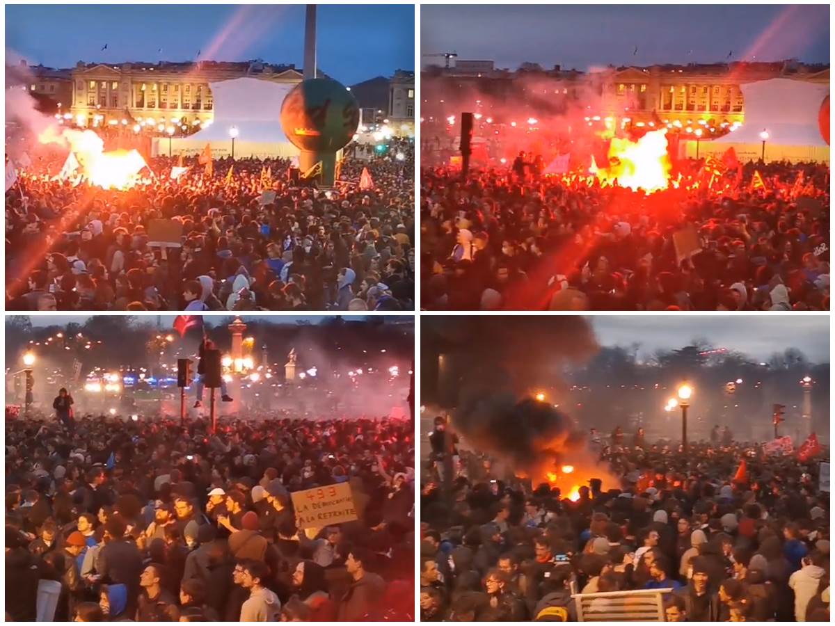  Demonstracije u Parizu sukobi sa policijom 