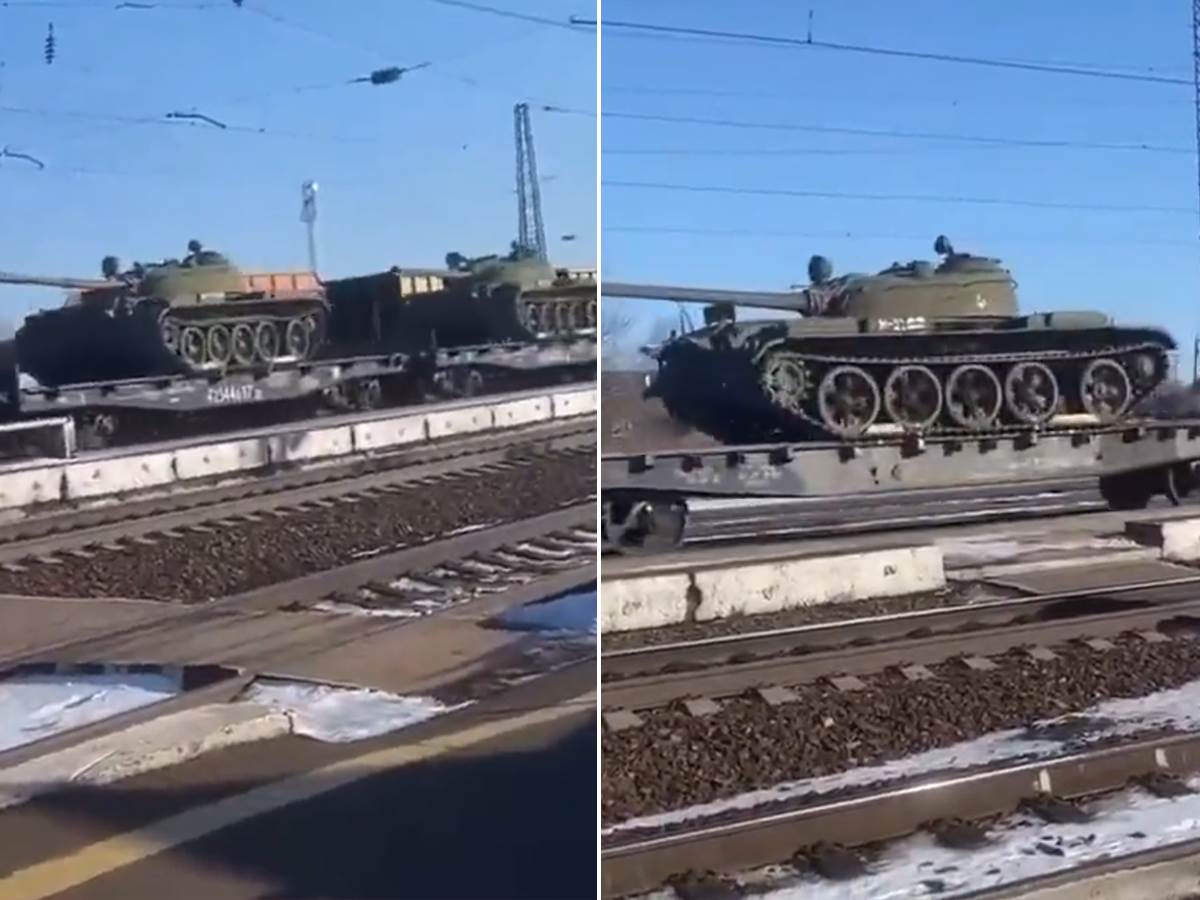  Rusija šalje tenkove T55 u Ukrajinu 