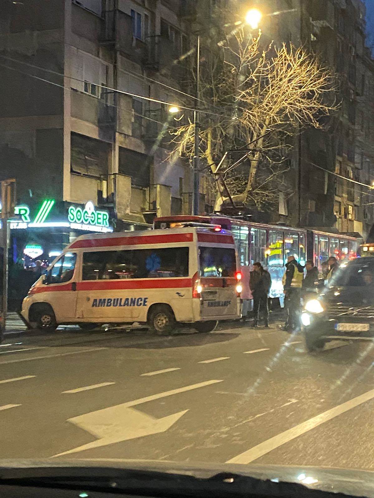  Sudar tramvaja i Hitne pomoći u Beogradu 