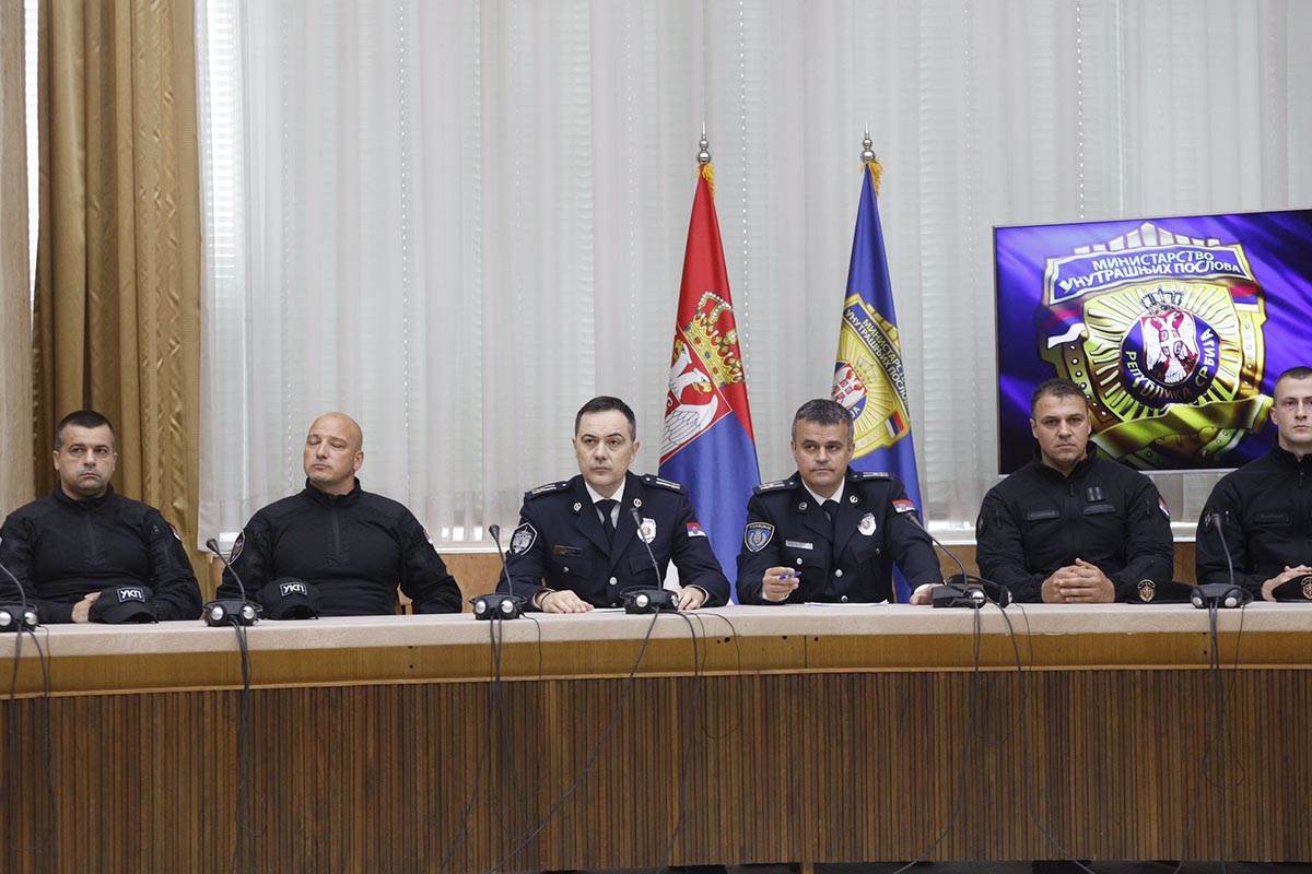  Vanredna konferencija MUP zbog hapšenja pripadnika balkanskog kartela 