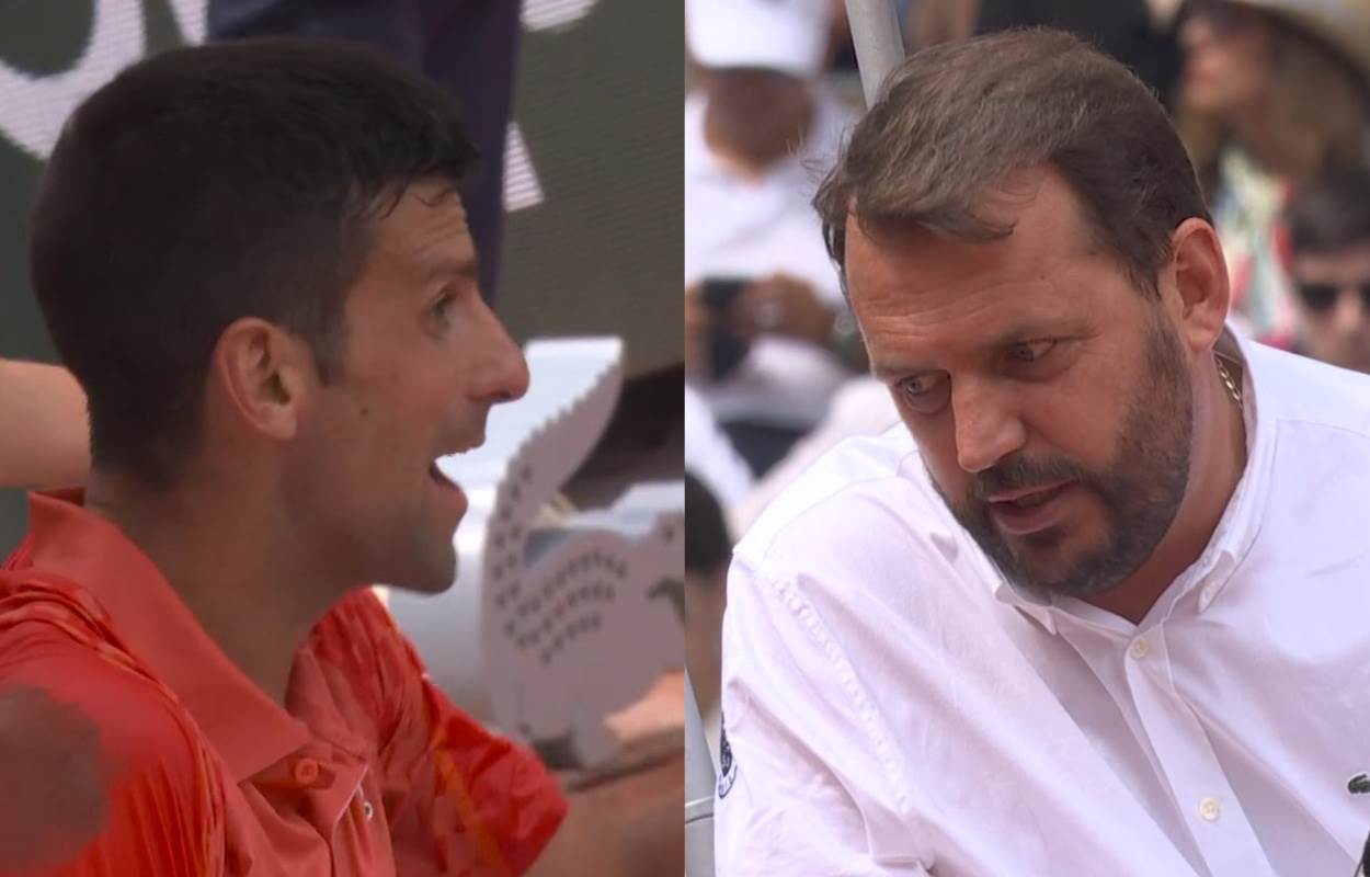  Novak Đoković svađa sa sudijom na Rolan Garosu 