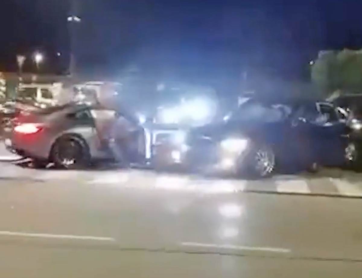  Snimak nesreće u Zagrebu mercedesom naleteo na ljude 