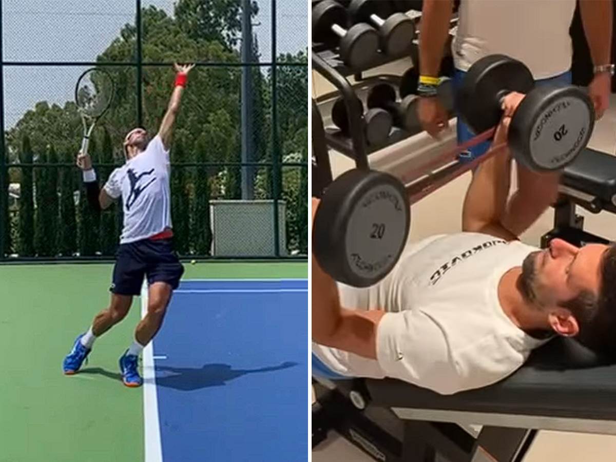  Novak Đoković trening pred Vimbldon 