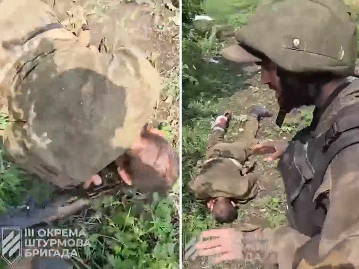  Ruski vojnik sakrio granatu ispod tela 