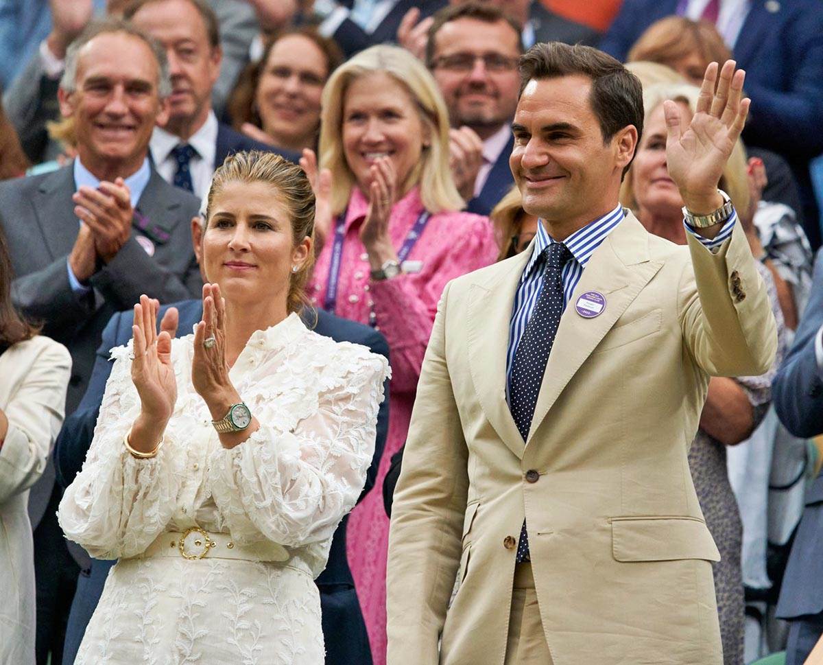  Mirka Federer na Vimldonu u beloj haljini  