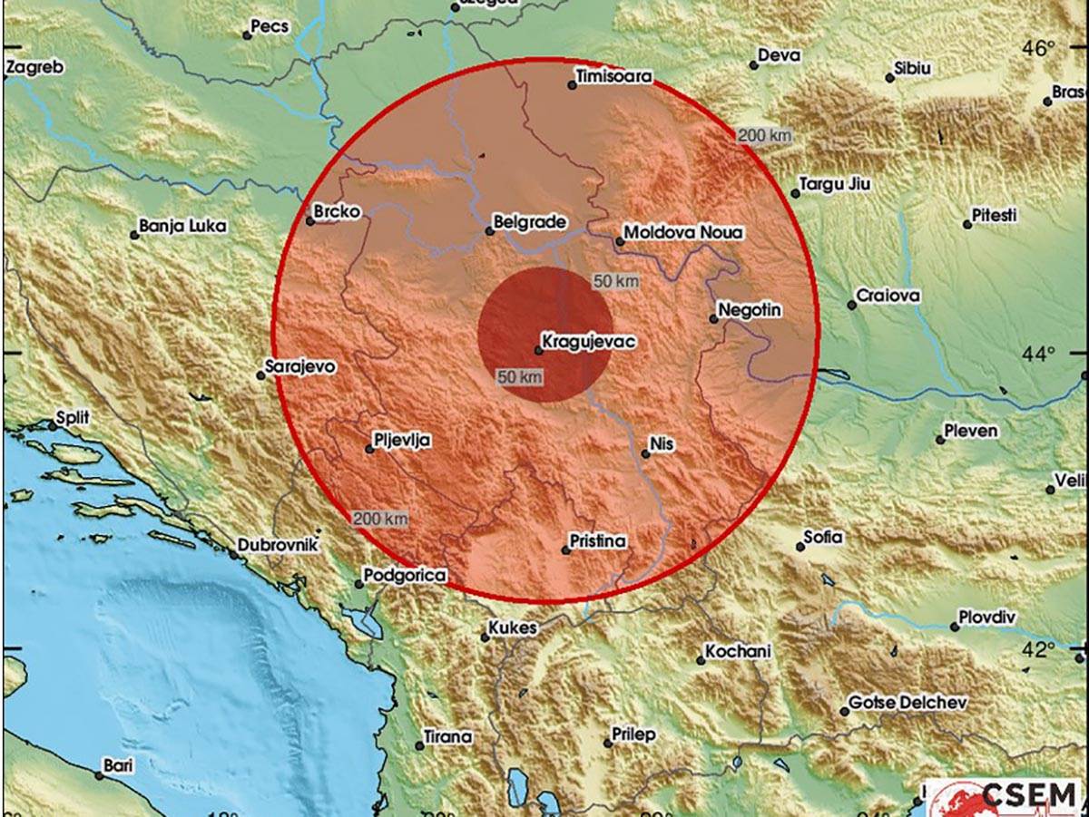  Zemljotres kod Kragujevca 