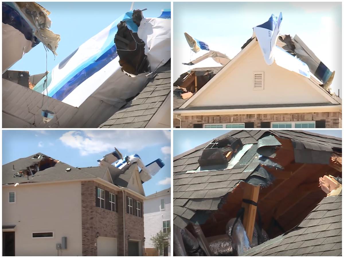  Srušio se avion na krov kuće 