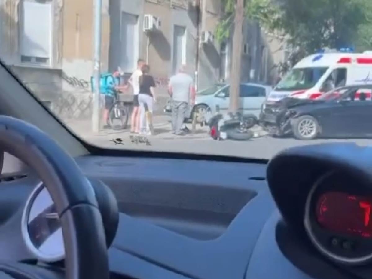  BMW oborio motocikl na Gundulićevom vencu 