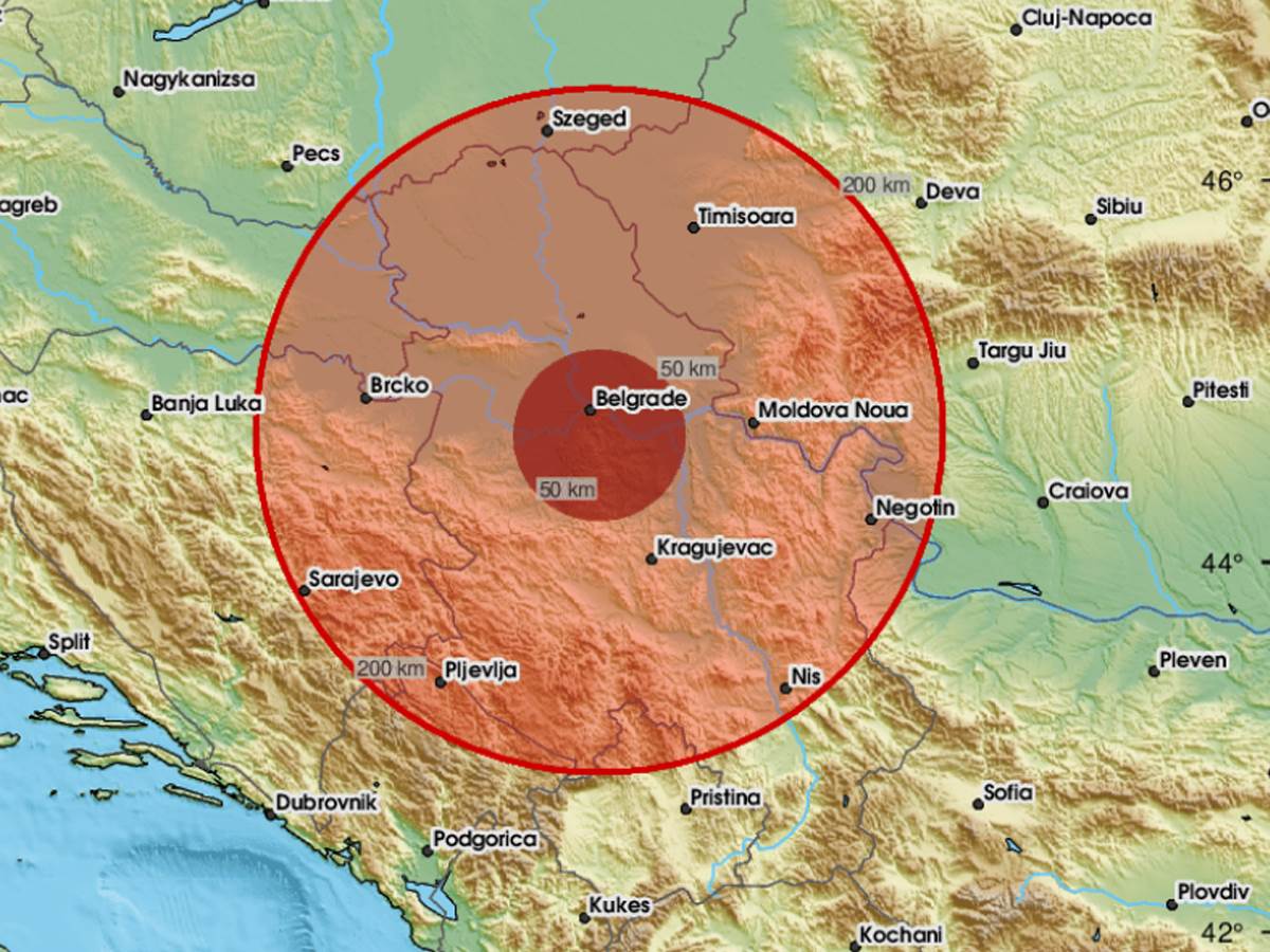  Sedmi zemljotres pogodio Srbiju 