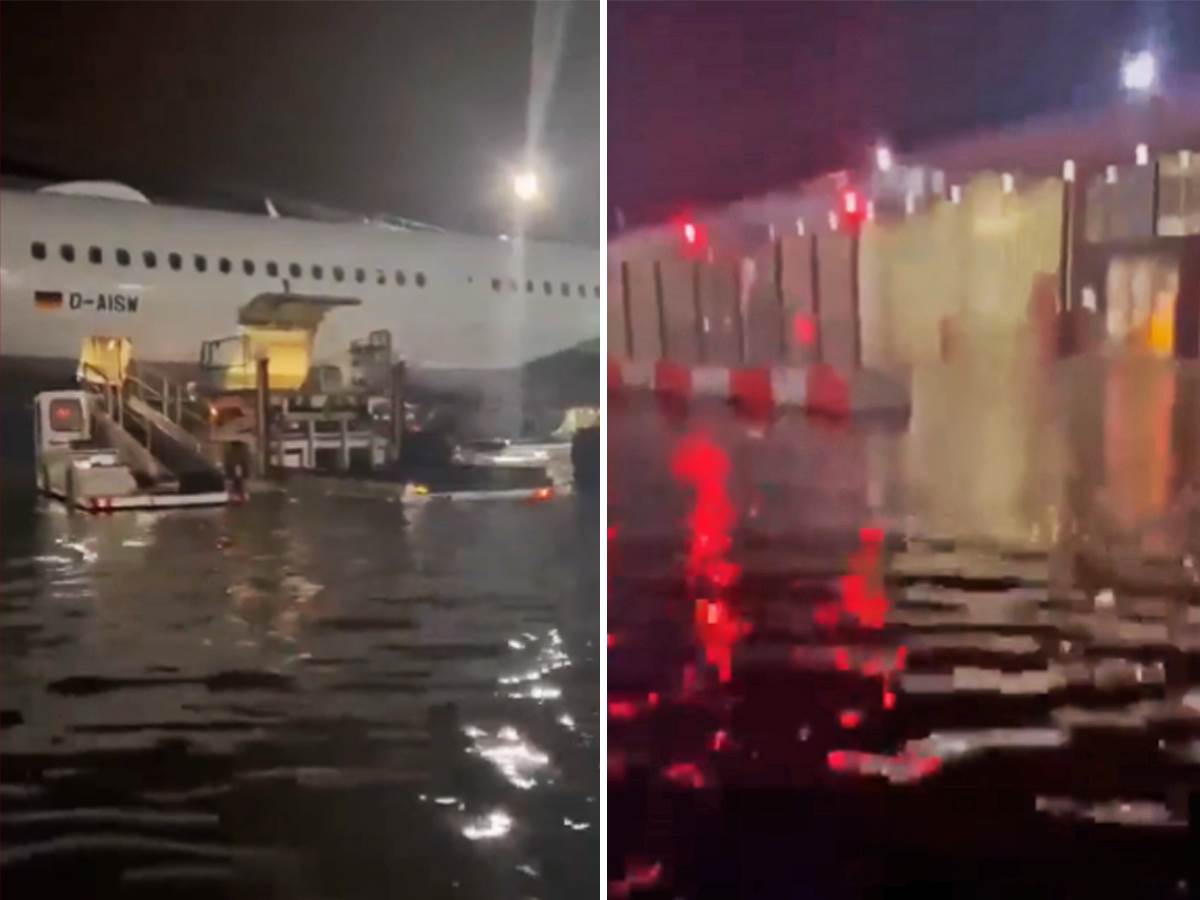  Poplava na aerodromu u Frankfurtu 