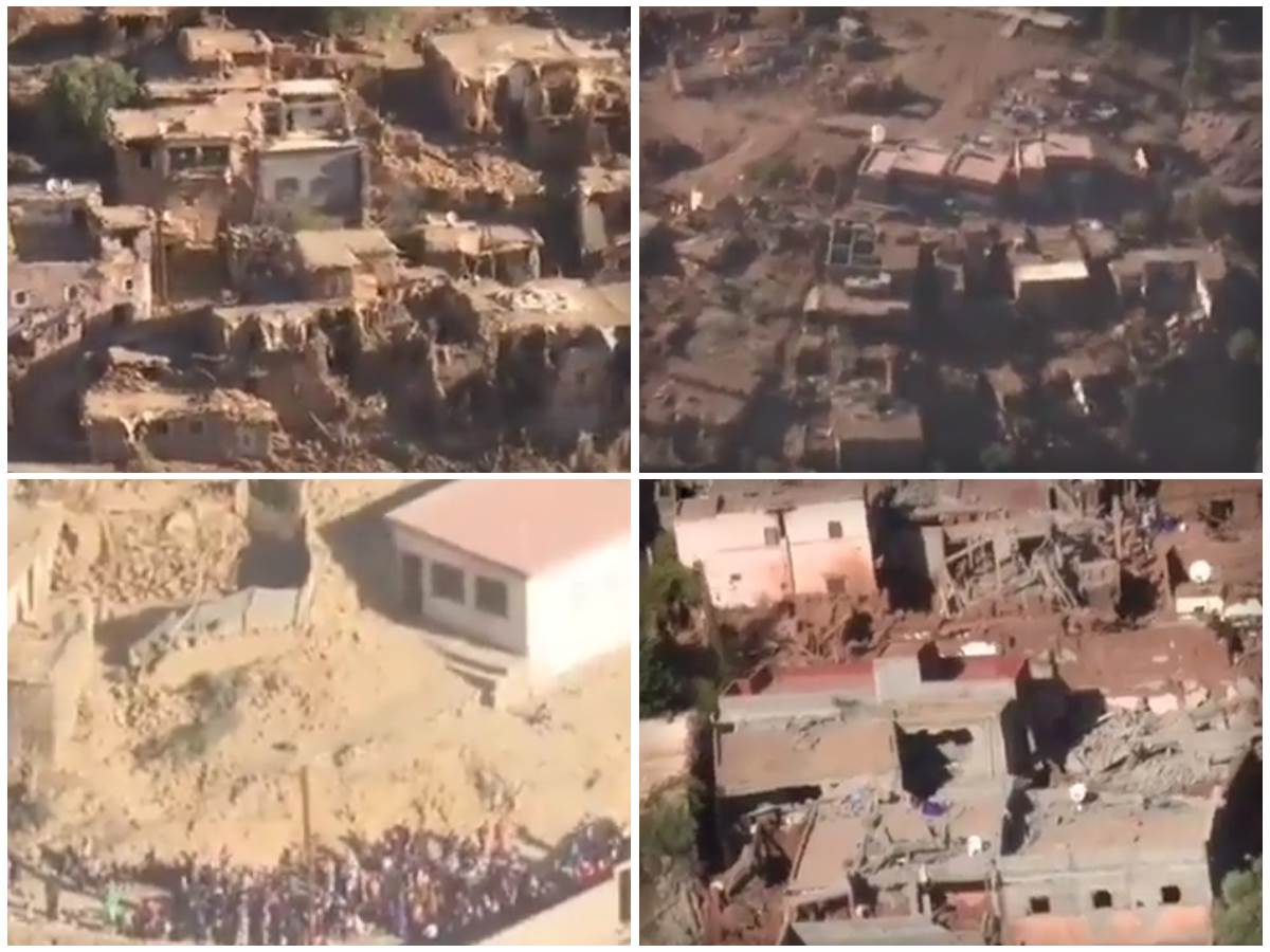  Snimak Maroka iz vazduha nakon zemljotresa 