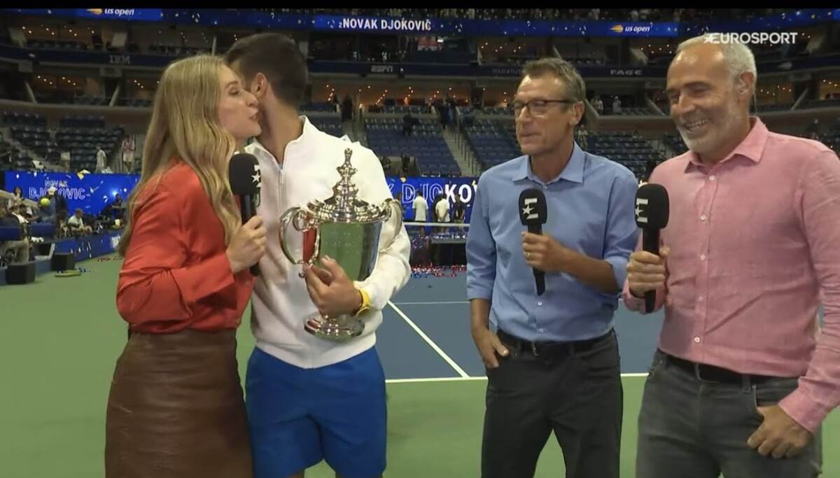  Novak Đoković i Barbara Šet na US openu 