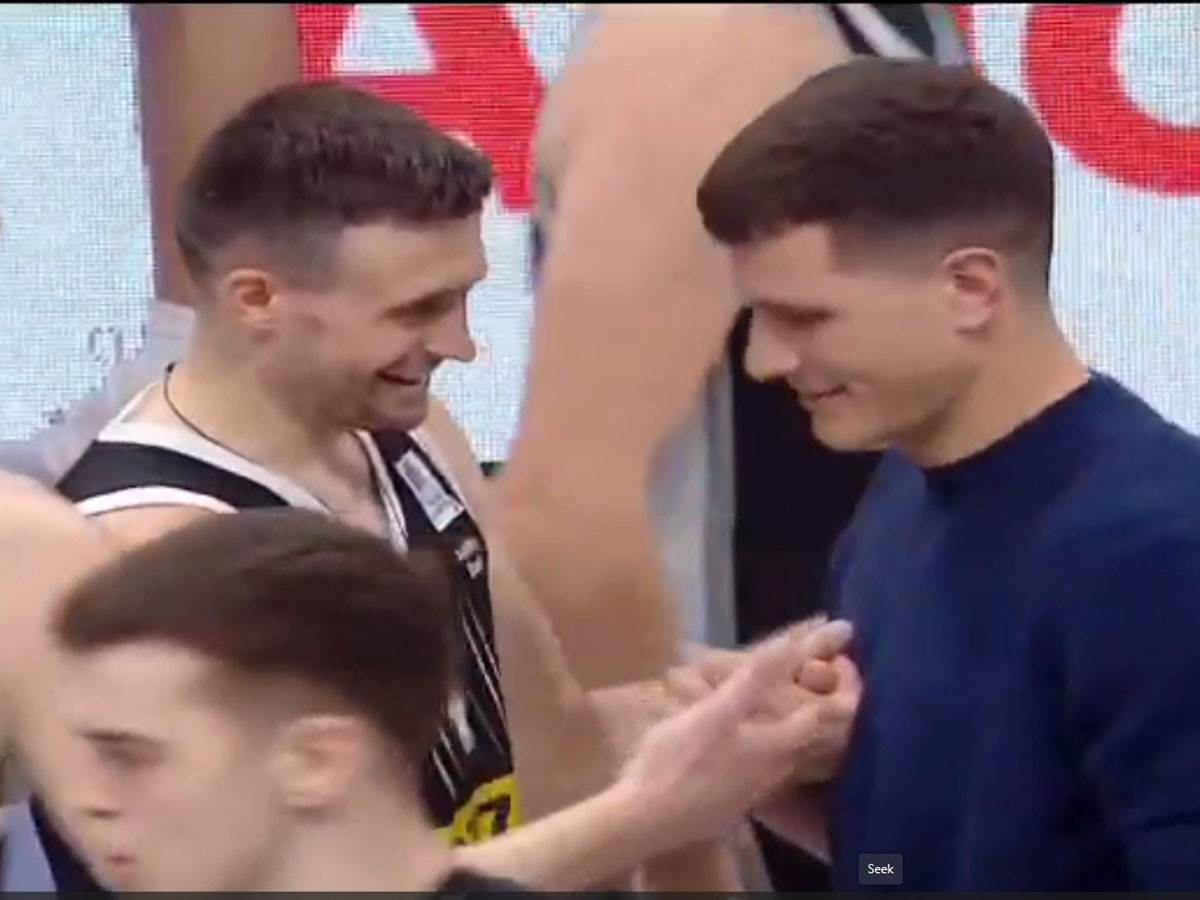  Aleksa Avramović i Nemanja Nedović na derbiju Partizan Zvezda 