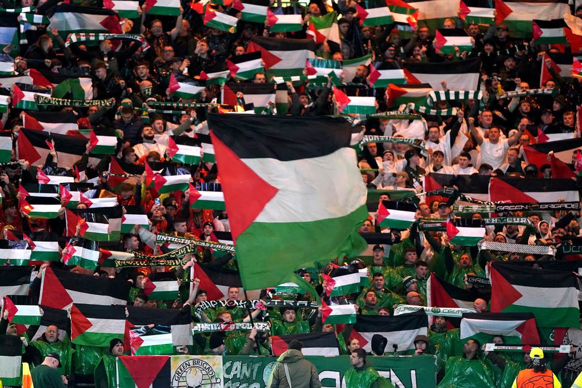  Navijači Seltika opet imali zastave Palestine 