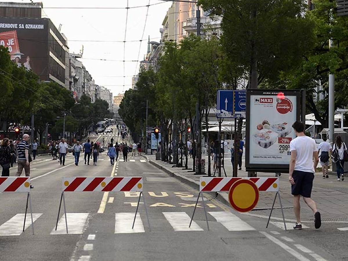  Red vožnje za vreme Beogradskog maratona 28 april 2024 