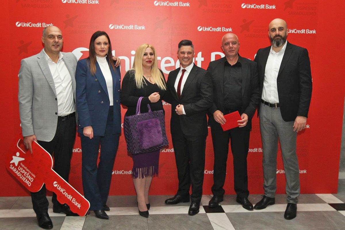 UniCredit Bank Srbija svečano proglasila pobednike nagradnog takmičenja „Nagrađujemo kada uspešno sarađujemo“