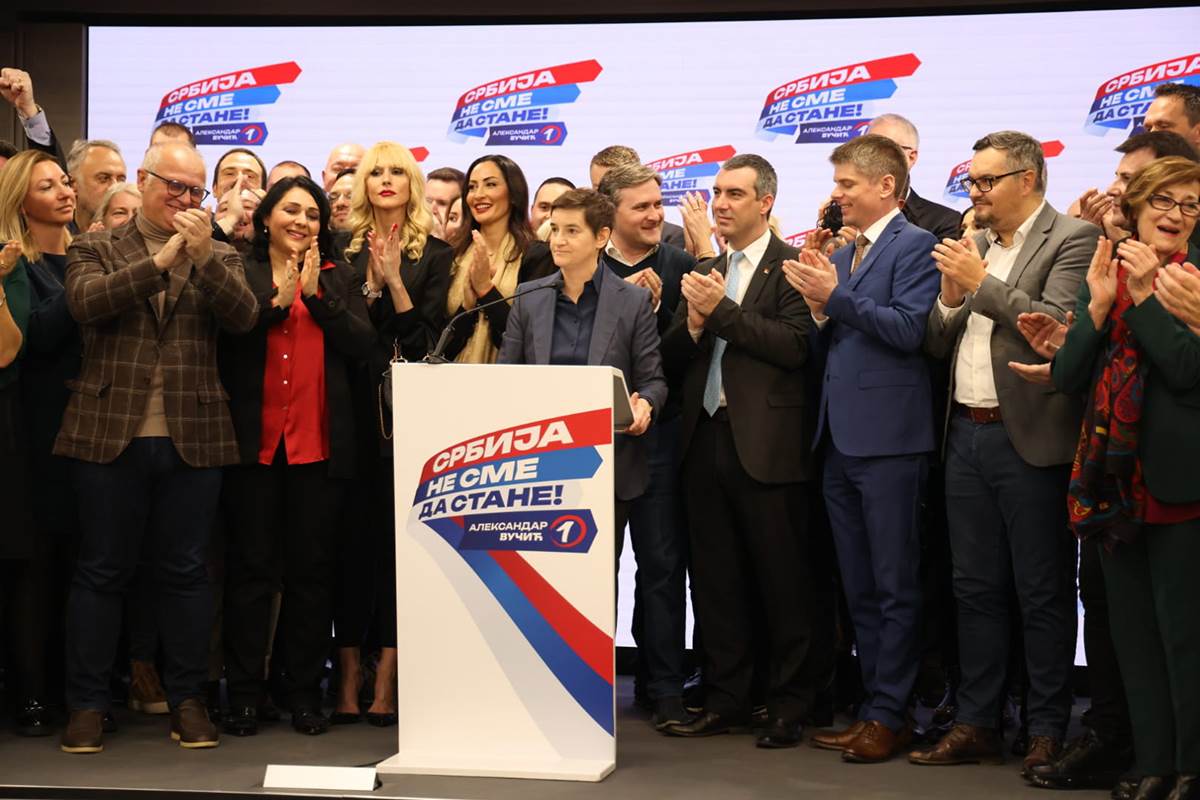  Prvi rezultati izbora: Srpska napredna stranka pobedila, rekla Ana Brnabić 