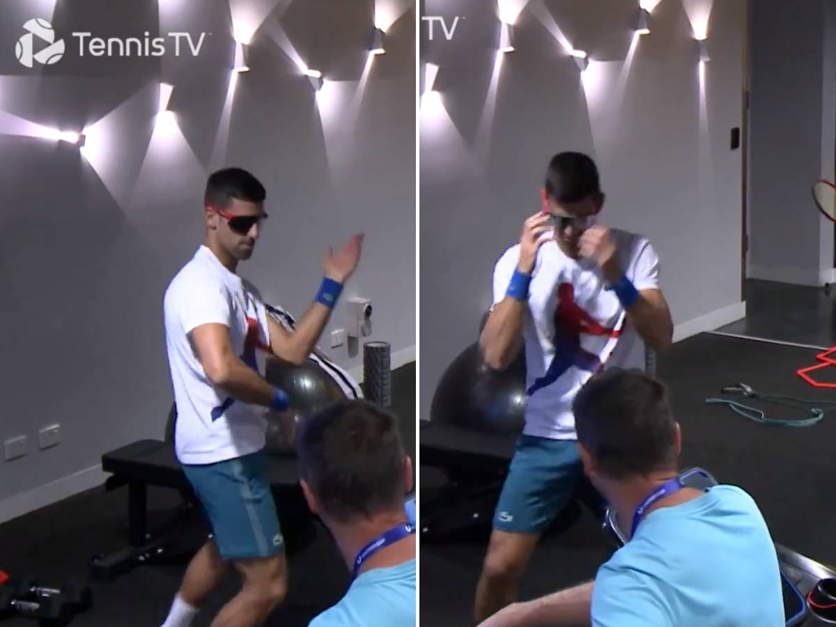  Novak Đoković plesao pred meč Junajted kupa video snimak 