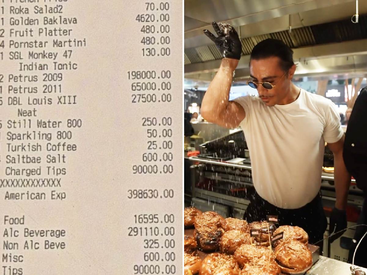  Salt Bae se pohvalio računom od 100.000 evra u njegovom restoranu 