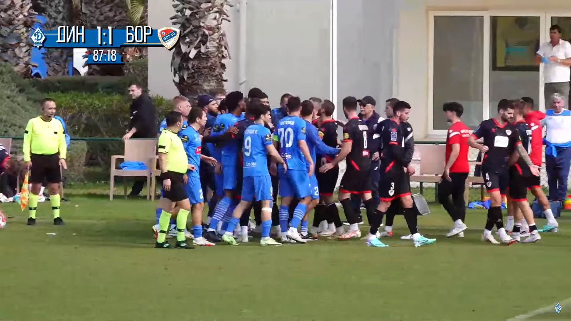  Tuča na utakmici Borac Banjaluka Dinamo Mahačkala video snimak 