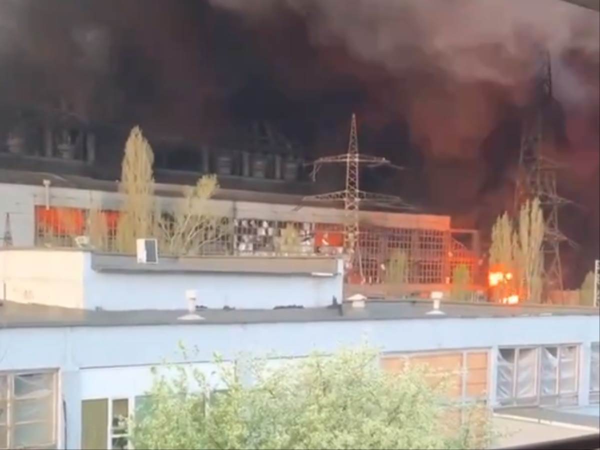  Ruski napad na ukrajinsku termoelektranu 