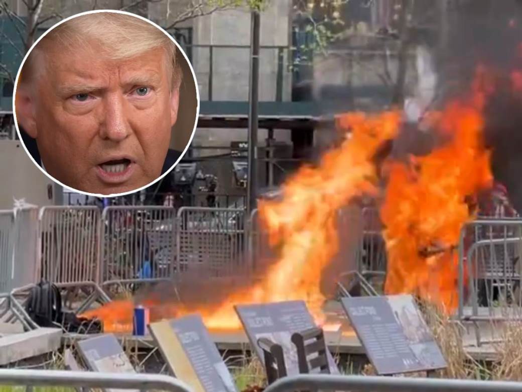  Muškarac se zapalio ispred zgrade suda u Njujorku gde se sudi Donaldu Trampu 