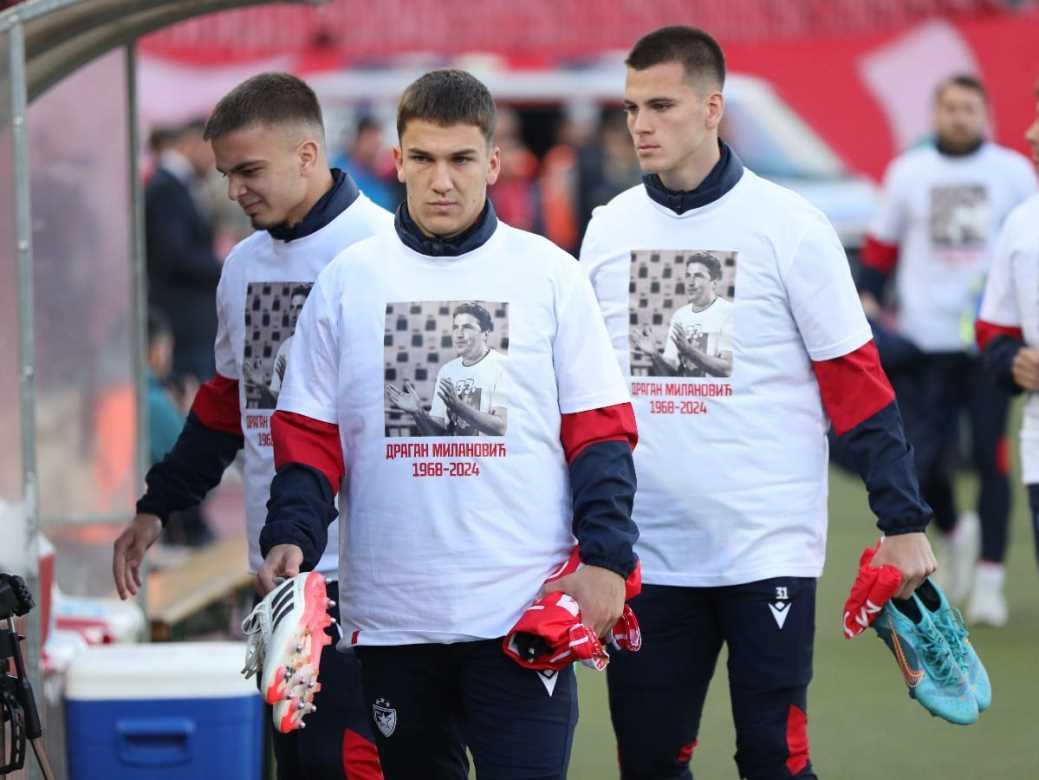  FK Crvena zvezda majice za ekonoma Gagija Dragana Milanovića 