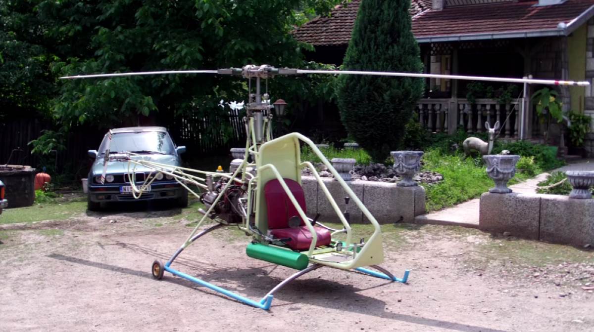  Ljubiša Miletić je sam uspeo da napravi helikopter 